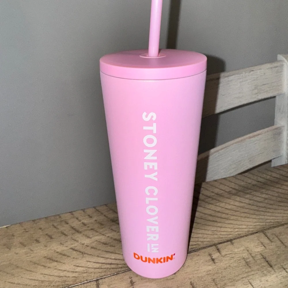 Stoney Clover Lane x Dunkin Summer Pink Tumbler - Picture 3 of 5